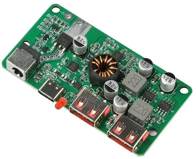 Alt view image 3 of 3 - AJMRTC Solar Voltage Stabilizer Charging Module, PD 100W TypeC Dual USB QC3.0 Output, DIY Electronic Module for 12V Solar System, Laptop and Device Charging Projects