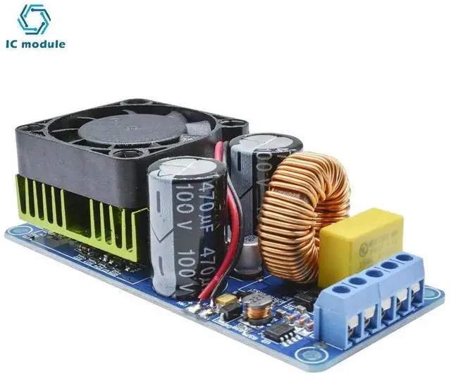 Alt view image 3 of 3 - AJMRTC IRS2092S 500W Mono ClassD Digital Amplifier Board, HighPerformance SingleChannel Audio Power Amp Module for DIY Speaker and Stage Audio System Projects