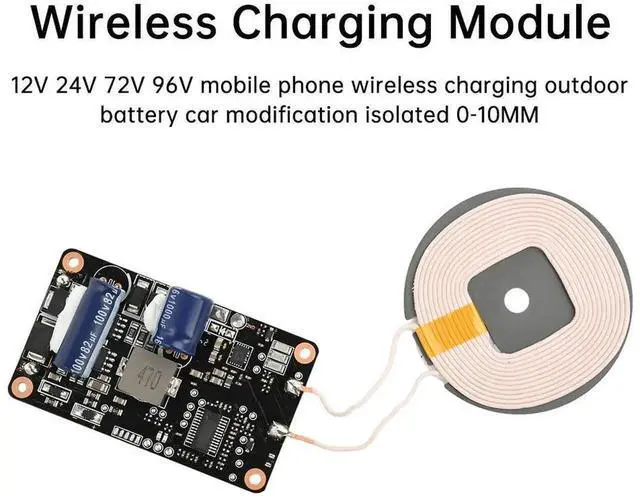 Alt view image 3 of 3 - AJMRTC Universal DCDC Charger Transmitter Module, DC 1296V Wide Input Charging Power Board, Car Power Accessory Module for Automotive Equipment Charging & DIY Power Projects