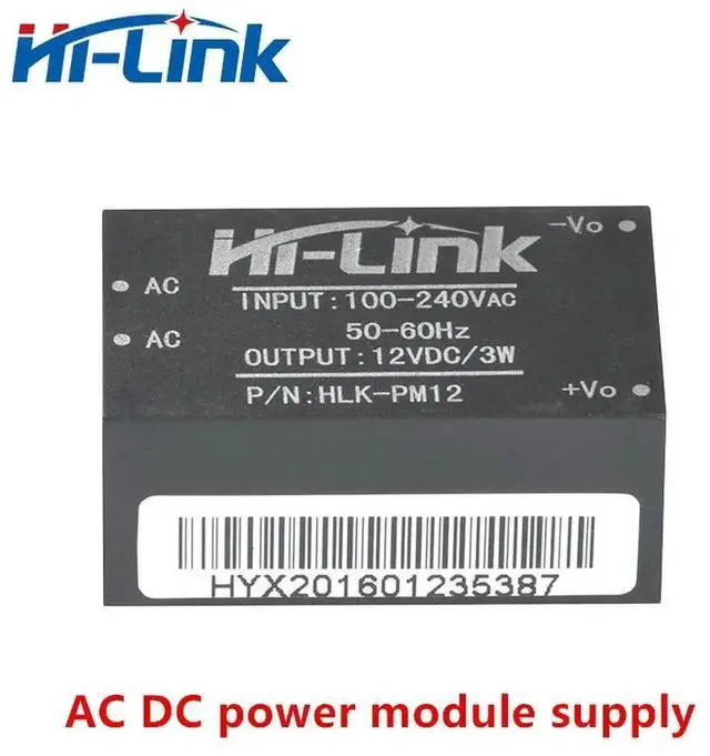 Main image of AJMRTC HLKPM12 High Precision Isolated Switching Power Supply Module, AC 220V to DC12V 3W Voltage Stabilizing Board for Household Control and Embedded Electronic DIY Projects