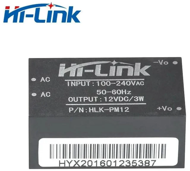 Alt view image 2 of 3 - AJMRTC HLKPM12 High Precision Isolated Switching Power Supply Module, AC 220V to DC12V 3W Voltage Stabilizing Board for Household Control and Embedded Electronic DIY Projects