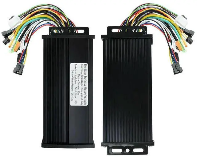Main image of AJMRTC TripleMode Sine Wave Brushless Motor Controller Black Gold Edition, 36V 48V 52V 60V 40A, 1000W2000W EBike Speed Controller for Electric Bicycle Hub Motor Replacement