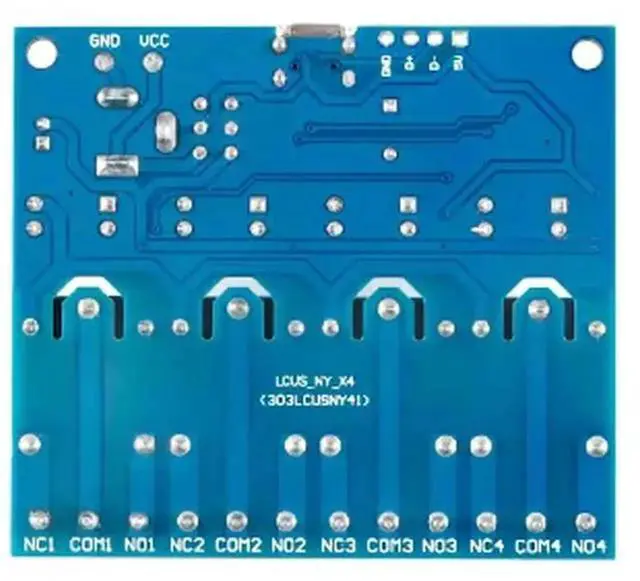 Alt view image 2 of 2 - AJMRTC LCUS4 4Channel USB Intelligent Relay Module, USB Serial Command Control Switch with CH340 Chip, PC Controlled Relay Board for Lab Automation, Industrial Debug and DIY Electronic Projects