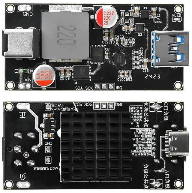 Main image of AJMRTC 140W MultiProtocol Desktop Fast Charging Module, PD QC DC USB Quick Charger Board, DC 630V Input HighPower Charging Module for Device Refitting, Embedded DIY Power Supply Project