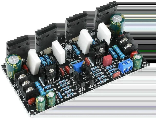 Main image of AJMRTC Mono 200W Power Amplifier Finished Board, 1943+5200 Power Transistor, DC 20V90V SingleChannel Audio Amp Module for DIY Speaker, Subwoofer and Home Audio System Project
