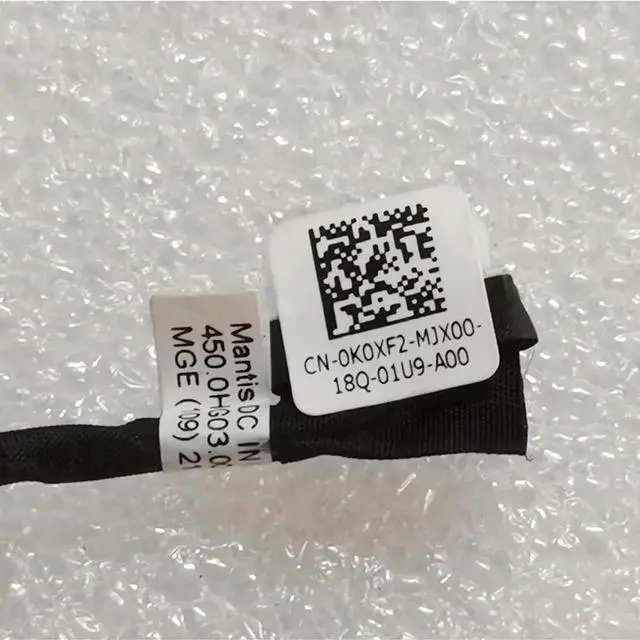 Alt view image 2 of 3 - AJMRTC 0K0XF2 DC Power Jack Harness Cable Replacement for Inspiron 5490 5498 5590 Laptop, DCIn Socket Plug Charging Port Cable Repair Spare Part for Notebook Power Supply