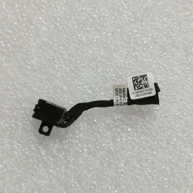 Alt view image 3 of 3 - AJMRTC 0K0XF2 DC Power Jack Harness Cable Replacement for Inspiron 5490 5498 5590 Laptop, DCIn Socket Plug Charging Port Cable Repair Spare Part for Notebook Power Supply