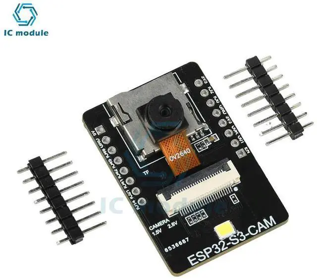Alt view image 2 of 3 - AJMRTC ESP32S3CAM AI Vision Module with TypeC Interface, WiFi Bluetooth Camera Development Board for Face Detection, Color Recognition, Image Acquisition DIY Embedded Vision Projects