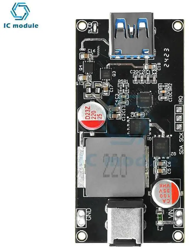 Alt view image 3 of 3 - AJMRTC 140W MultiProtocol Desktop Fast Charging Module, DC 630V Input PD QC HighPower DCUSB Charger Module, Supports Fast Charging for Phones Laptops Tablets DIY Power Supply Conversion Projects