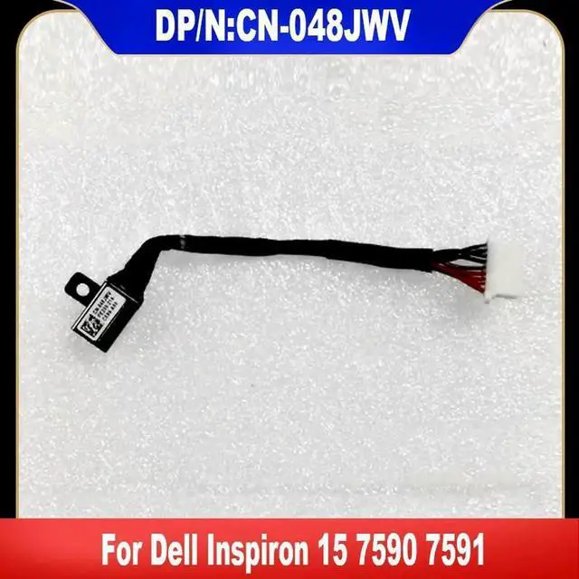 Main image of AJMRTC 048JWV CN048JWV DC Power Jack with Cable Replacement for Inspiron 15 7590 7591 Laptop, DCIn Socket Plug Charging Port Harness Cable Notebook Repair Spare Replacement Part
