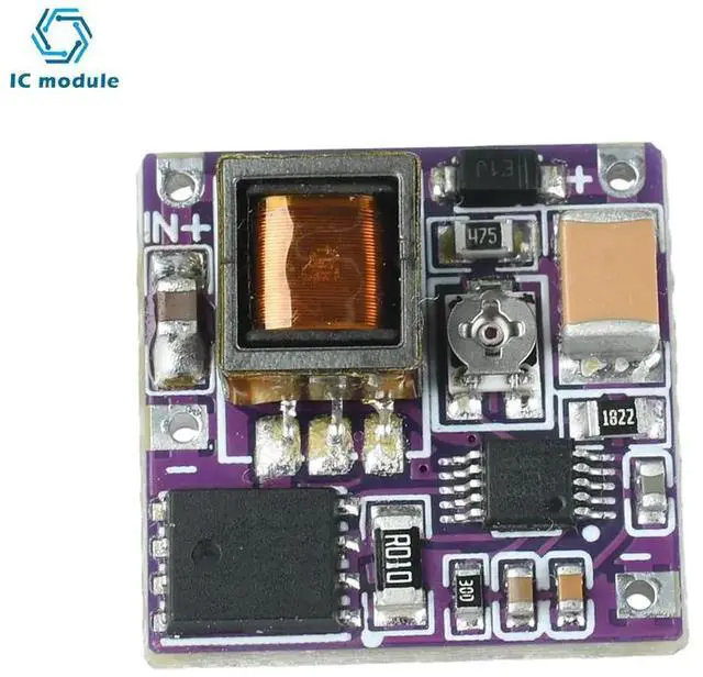 Alt view image 2 of 3 - AJMRTC Adjustable DCDC Boost Converter Module, 3.615V Input to 160300V Output HighVoltage Power Supply Module for Nixie Tube Clocks, High Voltage StepUp Power Module for Nixie Tube DIY Projects