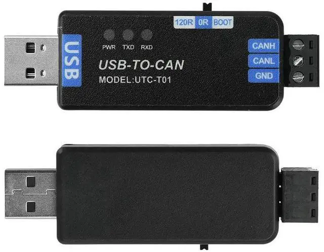 Main image of AJMRTC USB to CAN Bus Converter Adapter with PCAN Firmware, USBCAN Communication Analyzer Module, IndustrialGrade CAN Bus Interface Adapter for Industrial Network Testing Equipment Development Debug