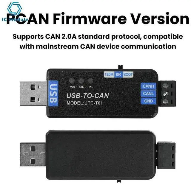 Alt view image 2 of 3 - AJMRTC USB to CAN Bus Converter Adapter with PCAN Firmware, USBCAN Communication Analyzer Module, IndustrialGrade CAN Bus Interface Adapter for Industrial Network Testing Equipment Development Debug