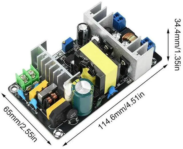 Alt view image 2 of 3 - AJMRTC 180W Buck Converter Switching Power Supply Module, AC 100240V DC 141339V to 1833V / 1.2531V Dual Output StepDown Power Electronic Kit for Industrial DIY Electronic Equipment