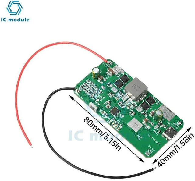 Alt view image 3 of 3 - AJMRTC 140W PD Bidirectional Fast Charging Mobile Power Module, 26S Ternary & Lithium Iron Phosphate Protection Motherboard, TwoWay Charge Discharge DIY Kit for Homemade Portable Power Bank