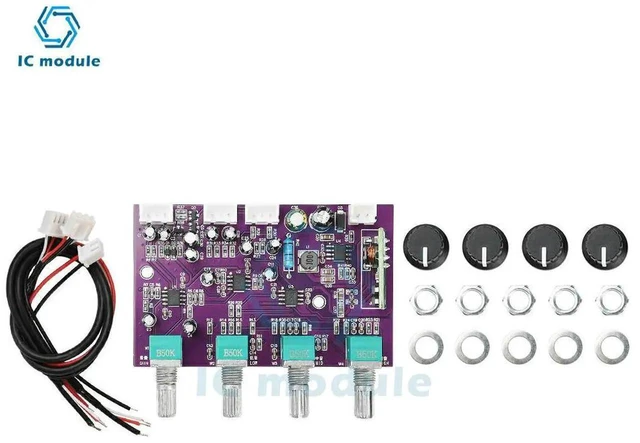 Alt view image 2 of 3 - AJMRTC TINE5532 Preamp Tone Board, DC 929V FrontEnd Amplification Tuning Board, Audio Preamplifier Module for Outdoor Speaker System Sound Adjustment and Signal Amplification Projects