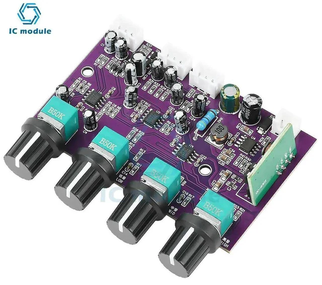 Alt view image 3 of 3 - AJMRTC TINE5532 Preamp Tone Board, DC 929V FrontEnd Amplification Tuning Board, Audio Preamplifier Module for Outdoor Speaker System Sound Adjustment and Signal Amplification Projects