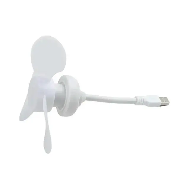 Alt view image 3 of 3 - AJMRTC USB Desk Fan for Bedroom Dormitory, Portable USB Powered Cooling Fan with Adjustable Airflow, Quiet Personal Mini USB Fan for Office Desktop Bedside Indoor Summer Cooling Use