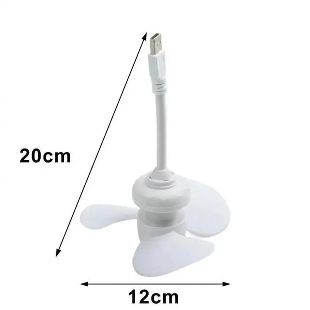 Alt view image 2 of 3 - AJMRTC USB Desk Fan for Bedroom Dormitory, Portable USB Powered Cooling Fan with Adjustable Airflow, Quiet Personal Mini USB Fan for Office Desktop Bedside Indoor Summer Cooling Use