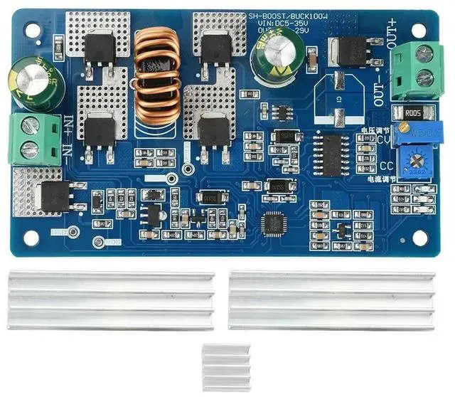Alt view image 3 of 3 - AJMRTC DC 535V to DC 2.530V 10A Step Up Down Buck Boost Converter Board, Constant Current Voltage Regulator LED Driver Module for DIY Electronic Power Supply Project Kit