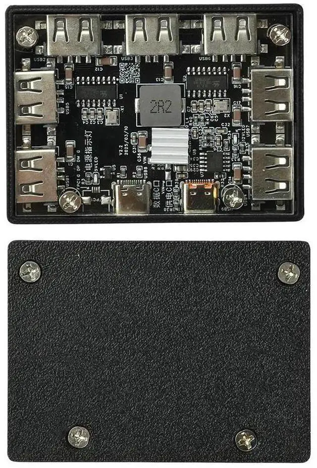 Main image of AJMRTC MultiPort USB Expansion Hub, 7Port USB2.0 Hub with PD QC 12V Trigger Buck Board, TypeC Power Input 40W Charging Module for Device Expansion, Office Use & Electronic DIY Projects