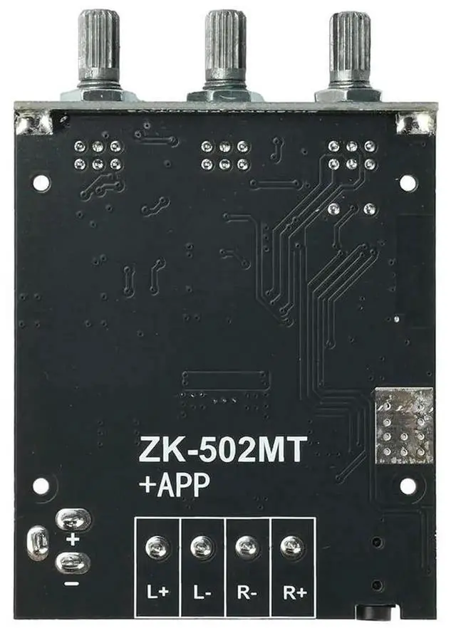 Alt view image 2 of 3 - AJMRTC ZK502MT Bluetooth 5.0 Amplifier Board, 2x50W HighPower Stereo Digital Audio Amp Module with AUX Input, Independent Bass Treble Volume Control for DIY Speaker Audio Projects