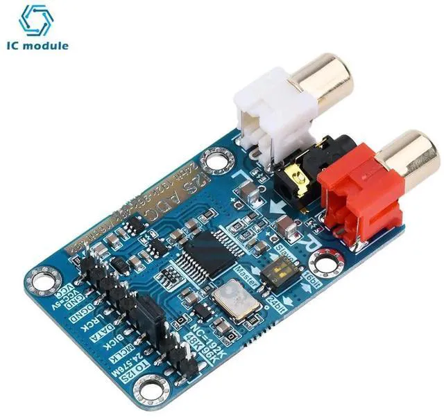 Alt view image 2 of 3 - AJMRTC I2S ADC Audio Capture Card Module, 24Bit 192K 96K 48K Sampling Rate I2S Audio Development Board, MasterSlave Mode Configurable I2S ADC Recording Module for Audio DIY & Embedded Projects