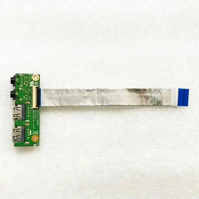 Alt view image 2 of 2 - AJMRTC Laptop USB Audio IO Board with Flex Cable, Replacement Sound Jack USB Port SubBoard for ASUS K53 K53SV A53S X53S K53S K53SD P53S P53Sj K53E X53E A53E Notebook Repair