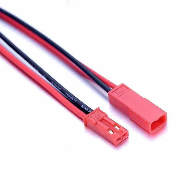 Alt view image 3 of 3 - AJMRTC 40Pcs JST SM2Pin Wire Connectors Set, Male and Female 22AWG 100mm PreCrimped Cable Connectors, JST SM 2Pin Plugs for LED Controller Connection and DC Power Distribution Projects