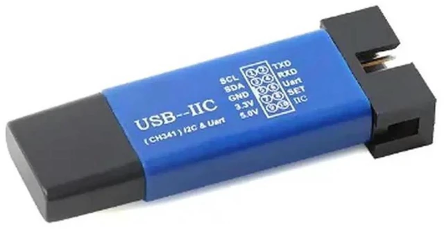 Main image of AJMRTC CH341T 2In1 USB to I2C IIC UART TTL Serial Module, USB to TTL Serial Port Downloader Adapter Board for Firmware Upload, Device Debugging and Electronic Embedded DIY Projects