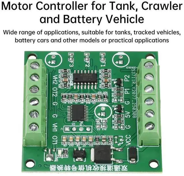 Alt view image 3 of 3 - AJMRTC DualChannel PWM to Voltage Signal Converter Receiver Module, Servo Signal Conversion Board 724V Power Input for RC Crawler, Motor Controller Remote Control Electronic DIY Kit
