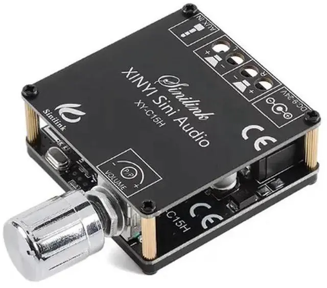 Main image of AJMRTC XYC15H Bluetooth Digital Amplifier Module, 20W×2 DualChannel Stereo Amp Board with 360Degree Infinite Rotary Encoder Tuning, Bluetooth 5.0 & AUX Input for DIY HIFI Speaker Audio Modification