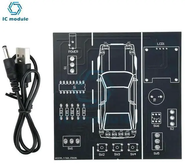 Alt view image 2 of 3 - AJMRTC Car Driving Simulator DIY Soldering Practice Kit, Electronic Welding Training Project Set for Students, Educational DIY Parts for Soldering Skill Learning and Circuit Assembly Exercise