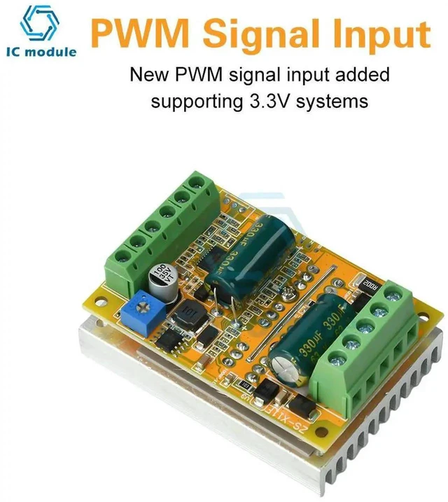 Alt view image 2 of 3 - AJMRTC DC550V 300W BLDC ThreePhase Brushless DC Motor Driver Board, Sensorless PWM Controller, HallLess Brushless Motor Control Driver, for Industrial DIY Motor Speed Regulation Power Drive Module