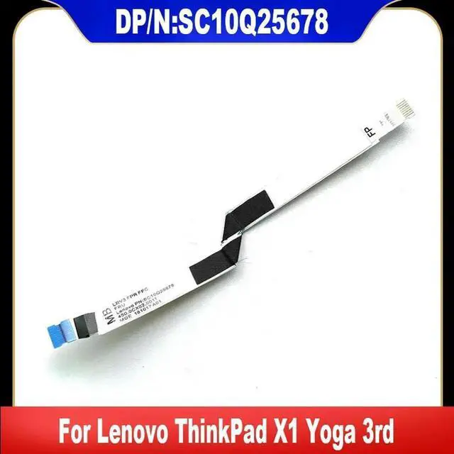 Main image of AJMRTC SC10Q25678 FPR FFC Fingerprint Reader Connecting Cable, Replacement Sensor Flex Ribbon Cable for Lenovo ThinkPad X1 Yoga 3rd Gen Laptop, Notebook Biometric Repair Spare Part, 100% Tested