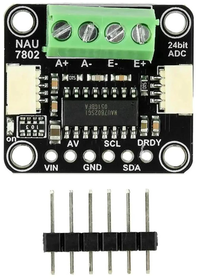 Main image of AJMRTC NAU7802 HighPrecision 24Bit ADC Data Conversion Module, Pressure Weight Sensor Acquisition Board, STEMMA QT Qwiic Compatible for Load Cell Measuring & Embedded DIY Project