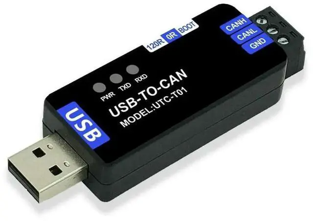 Main image of AJMRTC IndustrialGrade USB to CAN Adapter, CAN Bus Analyzer Converter, CANable OpenSource Module, Support Transparent Transmission, Compatible with PCAN Tool for Industrial CANBus Debugging & Data