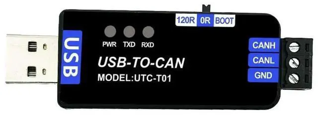 Alt view image 3 of 3 - AJMRTC IndustrialGrade USB to CAN Adapter, CAN Bus Analyzer Converter, CANable OpenSource Module, Support Transparent Transmission, Compatible with PCAN Tool for Industrial CANBus Debugging & Data