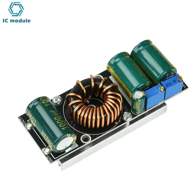 Alt view image 3 of 3 - AJMRTC 300W Adjustable DCDC StepDown Power Converter Module, DC 17100V Input to 350V Output 20A High Current Buck Regulator, Constant Voltage Constant Current Power Supply for Electronic DIY Lab T