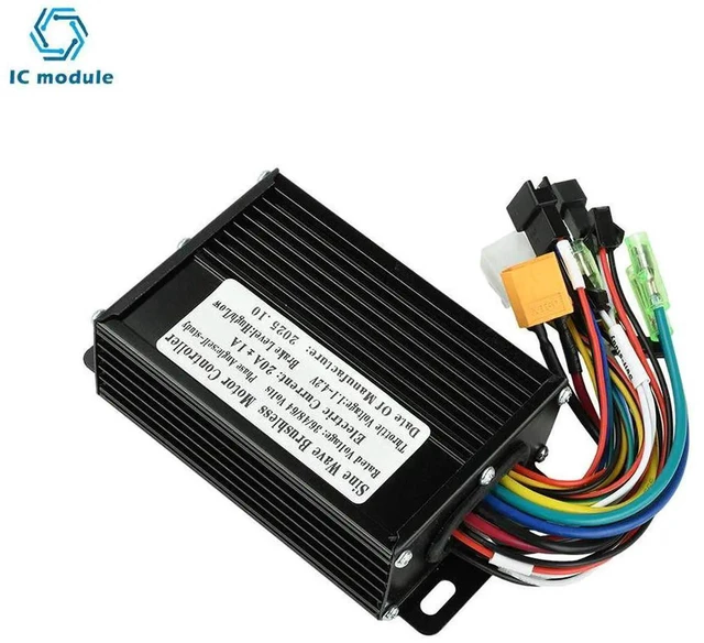 Alt view image 3 of 3 - AJMRTC Electric Bicycle Sine Wave Brushless Motor Controller Module, 36V 48V 64V 7501500W EBike Sine Wave Controller for EcoFriendly Electric Bike Transportation Replacement Parts