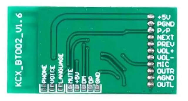 Alt view image 2 of 2 - AJMRTC Bluetooth 5.0 Audio Receiver Module, Chinese Tip Soundboard Stereo Audio Output Board with USB Power Supply for DIY Speaker Audio Modification Project
