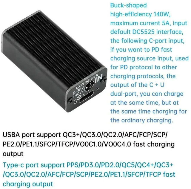 Main image of AJMRTC 140W MultiProtocol Fast Charging Board, DC 9V35V Input PD Fast Charger Module Supports QC4.0 QC5.0 PD2.0 PD3.0 PPS FCP for Mobile Phone DIY Power Supply Project