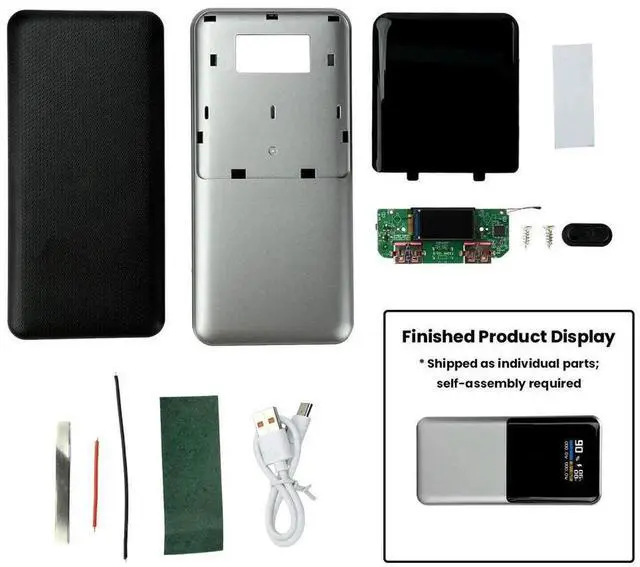 Main image of AJMRTC 2*1260110 DIY Power Bank Kit, 22.5W PD QC Fast Charging Power Bank Module Circuit Board, Battery Case Shell Not Included for Homemade Portable Charger Project