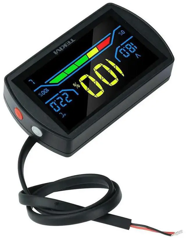 Main image of AJMRTC Universal Battery Voltage Monitor Meter 7100V LCD Display Power Level Indicator, Digital Voltage Tester for Lithiumion LeadAcid Battery Electric Vehicle Battery Status Monitoring
