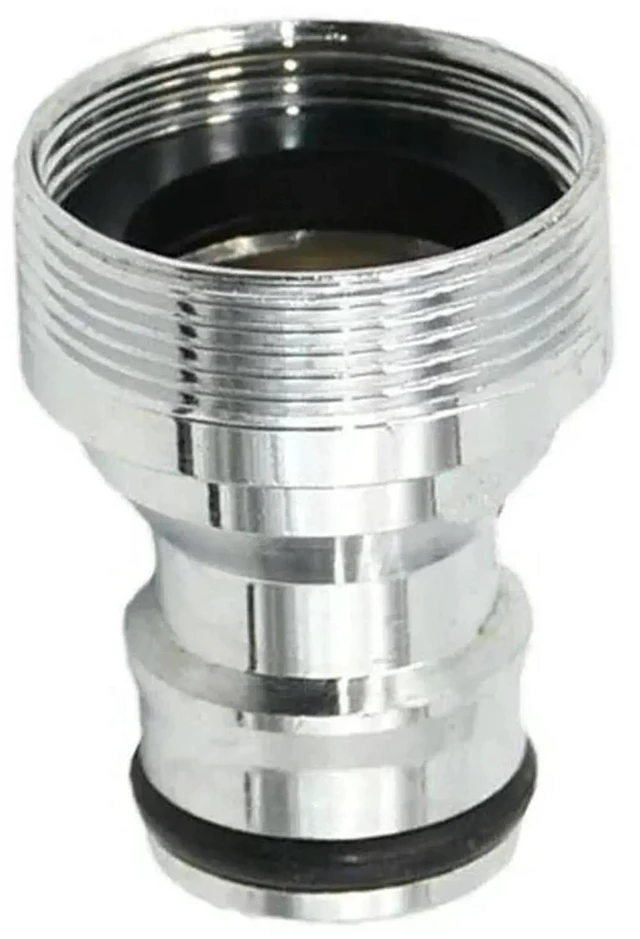 Main image of AJMRTC 2Pcs Solid Brass Faucet Connector Adapter, M22 IG to M24 Male Thread Fitting, Garden Water Sprinkler Hose Connector for Lawn Backyard Garden Irrigation Watering System