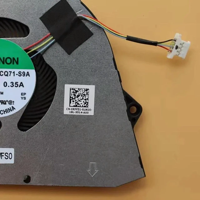 Alt view image 3 of 3 - AJMRTC 0RFF51 Laptop CPU Cooling Fan EG50040S1CQ71S9A Replacement Cooler for Dell Vostro 3510 3520 3525 Inspiron 3511 3515, DC 5V 4Pin Connector Repair Cooling Fan