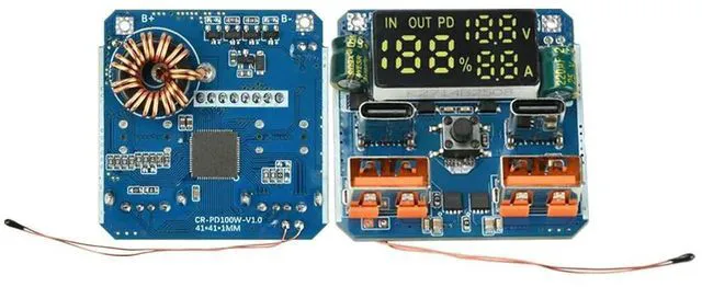 Main image of AJMRTC 4S PD 100W Bidirectional BuckBoost Module, 20V 5A HighPower Lithium Battery Charger Discharger, PD Fast Charging Step Up Down Power Converter Module for DIY Electronic Project