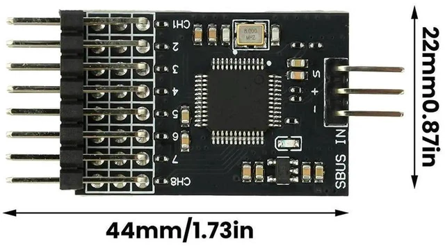 Alt view image 2 of 6 - AJMRTC SBUS to PWM Signal Converter Module, 8Channel Output SBUS Convert to PWM Board, Wide Voltage Input Signal Conversion Module for RC Model Aircraft Remote Control Receiver System