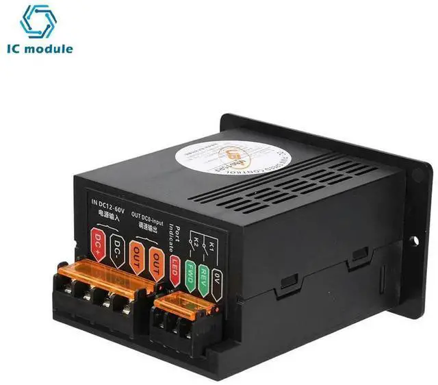 Alt view image 3 of 3 - AJMRTC Digital Display PWM Motor Speed Controller, DC 1260V 15A Forward Reverse Motor Governor, HighPower DC Motor Speed Regulator for Brushed Motor Control DIY Industrial Equipment Project