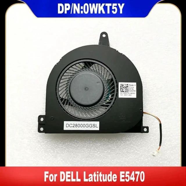 Main image of AJMRTC Laptop CPU Cooling Fan, Replacement 0WKT5Y WKT5Y CN0WKT5Y, DC 5V 4Pin PWM Cooler Fan for Dell Latitude E5470 Notebook Internal Heat Dissipation Repair Spare Part